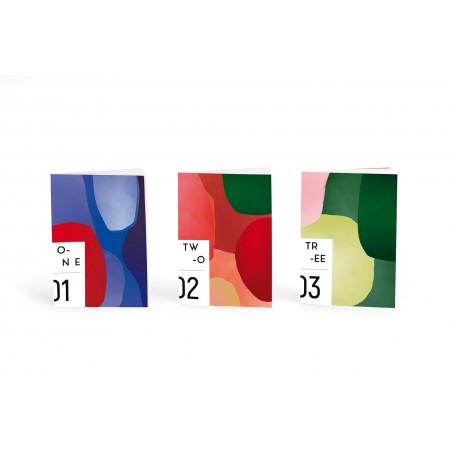Trio de carnets A6 Aqua