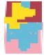 Trio de carnets A6 Pixel