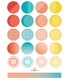 Stickers color palette - sea