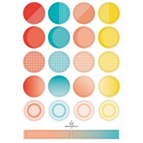 Stickers color palette - sea