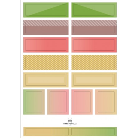 Stickers color palette - earth