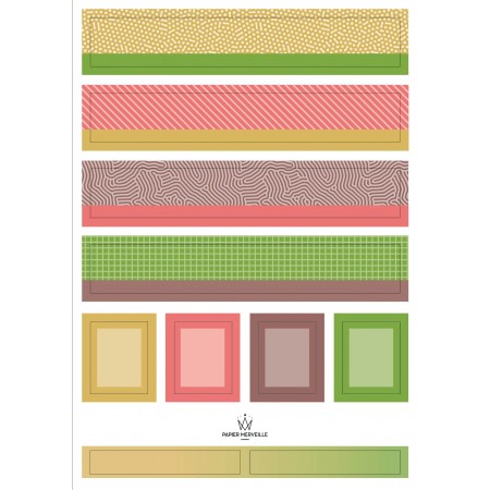 Stickers color palette - earth