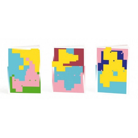 Trio de carnets A6 Pixel