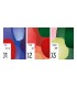 Trio de carnets A6 Aqua
