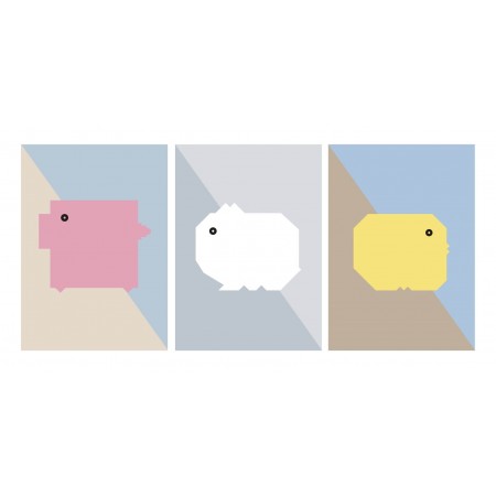 Trio de carnets A6 BB