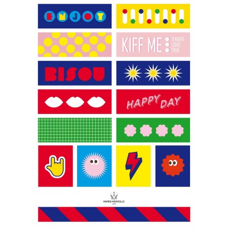 Stickers happy & funny