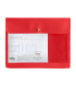 Pochette Nahë transparente A5 - rouge
