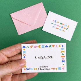 Mini carte à message codé "Je t'aime plus que tout" - Maison Ribambelle