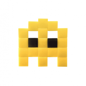 Mosaïque pixels adhésifs jaune