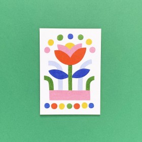 Carte postale tulipe - Maison Ribambelle