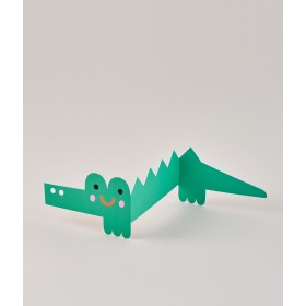 Carte accordéon - Croc anniversaire