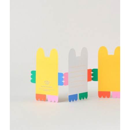 Carte accordéon - nounours anniversaire