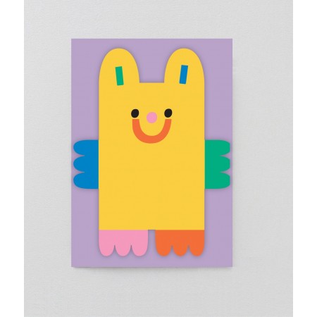 Carte accordéon - nounours anniversaire