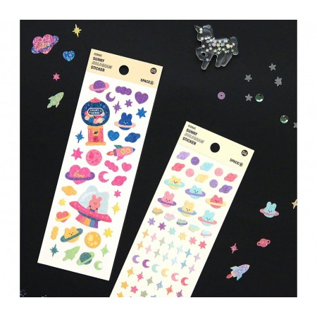 Stickers hologramme space B - Iconic
