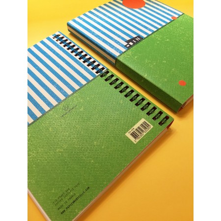 Cahier spirale A5 - Soleil rouge