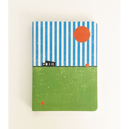 Cahier spirale A5 - Soleil rouge