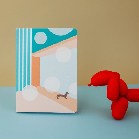 Cahier spirale A5 - Teckel paradis