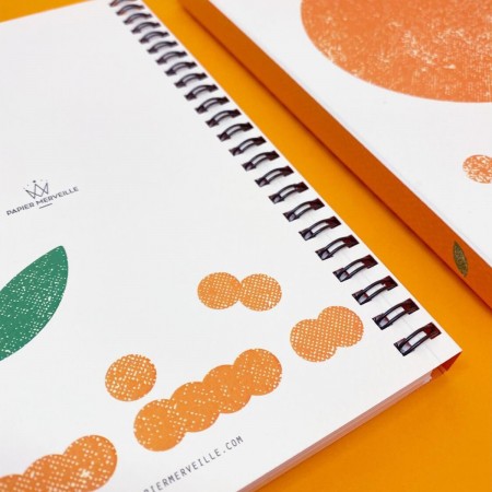 Cahier spirale A5 - Mandarine