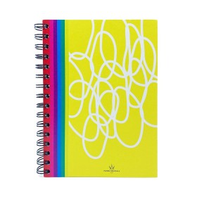 Cahier A5 spirale Upcycling 10