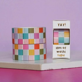 Ruban Washi Joli damier - Nutmeg and Arlo