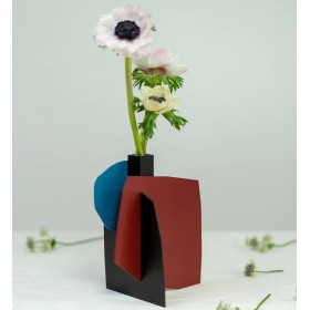 Vase soliflore noir, bleu, bordeau - Presse citron studio