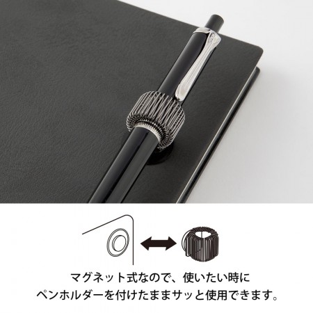 porte-stylo aimanté noir