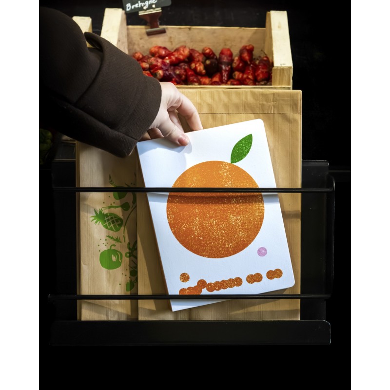 Cahier spirale A5 - Mandarine