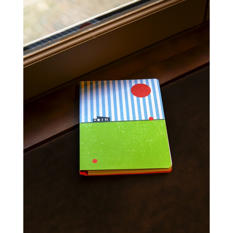 Cahier spirale A5 - Soleil rouge