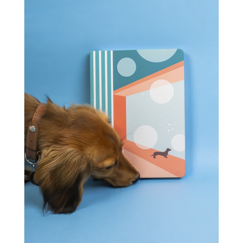 Cahier spirale A5 - Teckel paradis